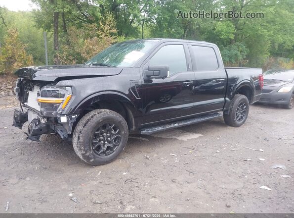 1FTEW3LPXRKF05267 2024 FORD F150 Черный Передняя левая четверть