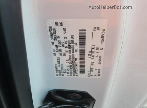 1FTEX1C53KKF31909 2019 FORD F150 White Engine compartment view