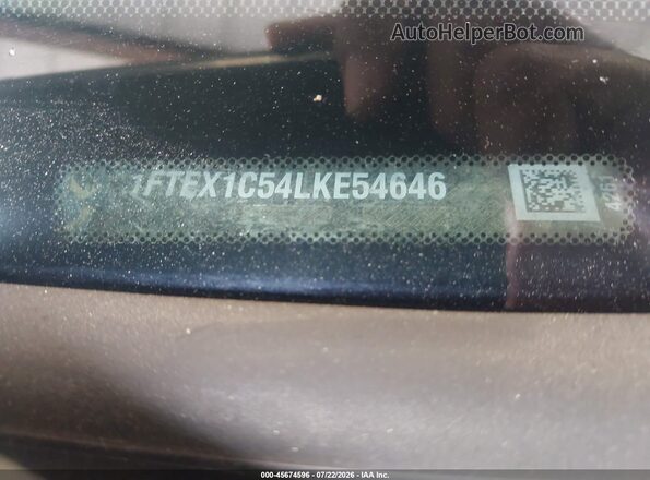 1FTEX1C54LKE54646 2020 FORD F150 White Vista del compartimento del motor