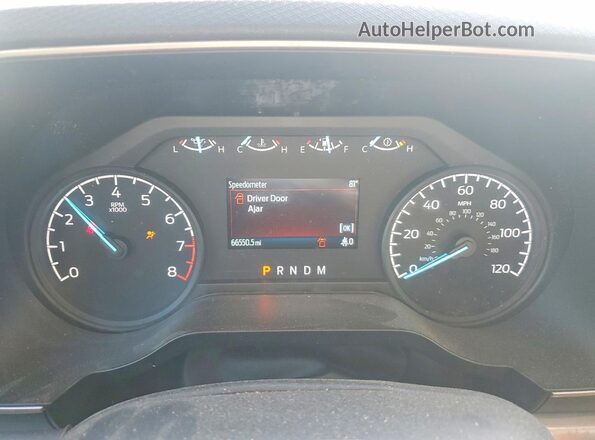 1FTEX1C54PKF26449 2023 FORD F150 White Вид щитка приладів