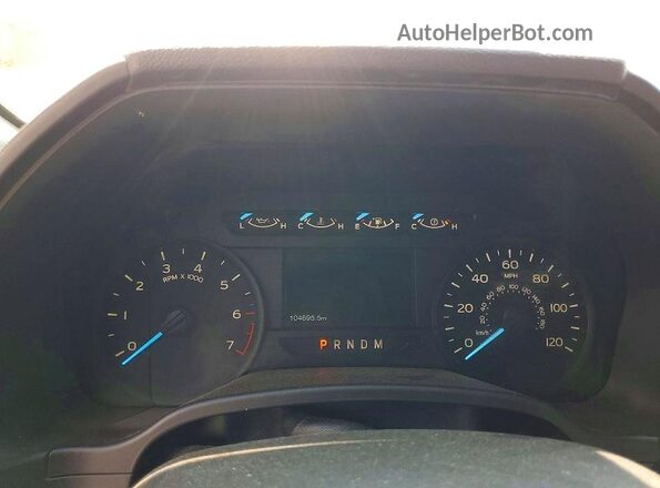 1FTEX1C55LKD15030 2020 FORD F150 White Вид щитка приладів