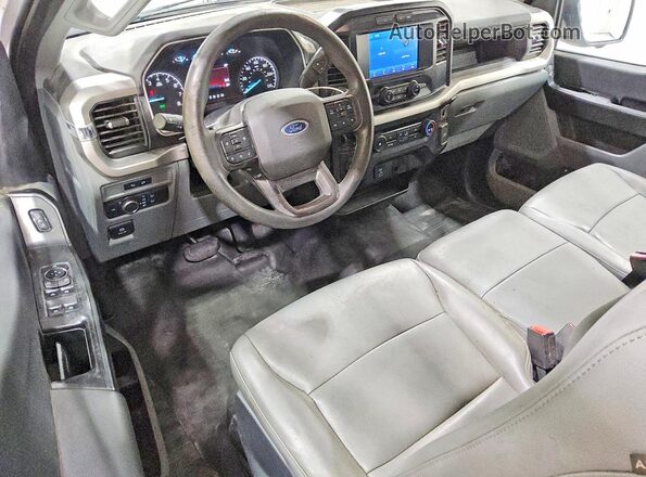 1FTEX1C58NKD52091 2022 FORD F150 Белый Вид панели приборов