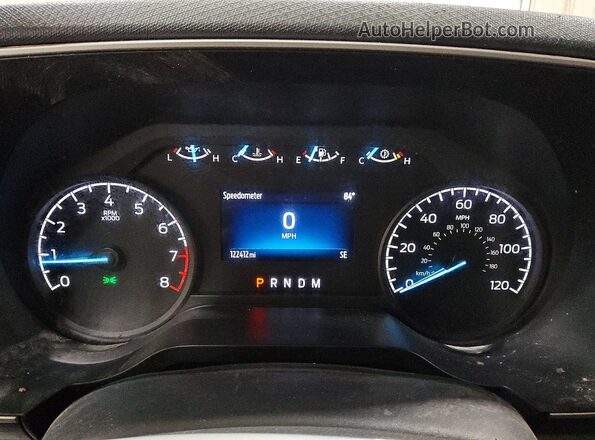 1FTEX1C58NKD52091 2022 FORD F150 Белый Вид щитка приборов