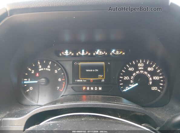 1FTEX1C59JKF23182 2018 FORD F150 White Vista de los asientos traseros
