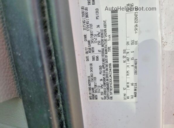 1FTEX1C5XJKC04356 2018 FORD F150 Белый Вид подкапотного пространства
