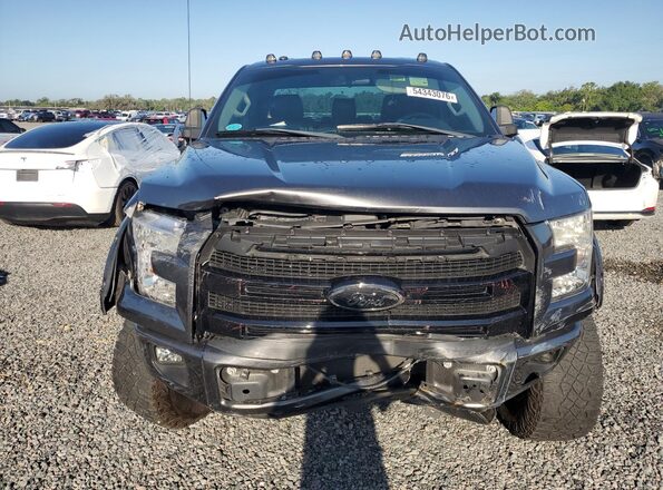 1FTEX1C80HFC56866 2017 FORD F150 Gray Widok z przodu
