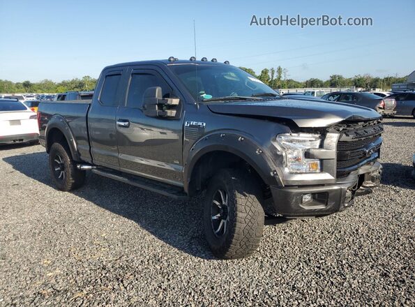 1FTEX1C80HFC56866 2017 FORD F150 Gray Przód prawy