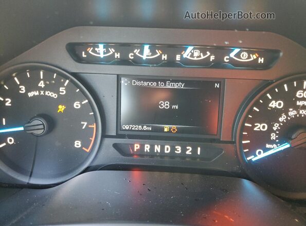 1FTEX1C80HFC56866 2017 FORD F150 Gray Widok zestawu wskaźników