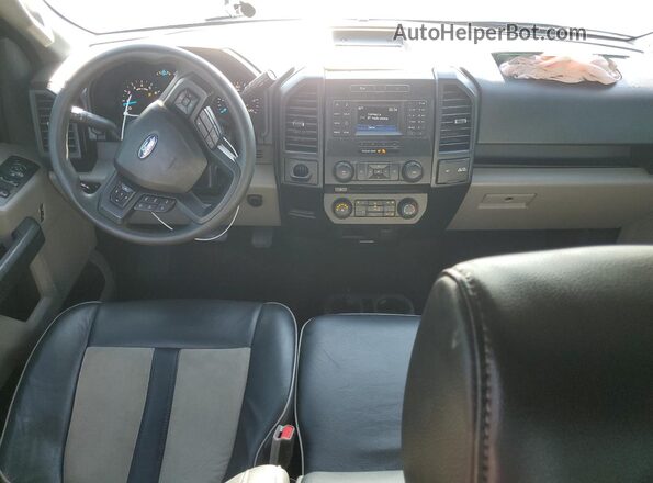 1FTEX1C80HFC56866 2017 FORD F150 Gray Widok deski rozdzielczej