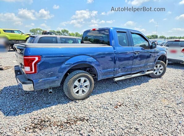 1FTEX1C80HKC95383 2017 FORD F150 Blue Trasero derecho