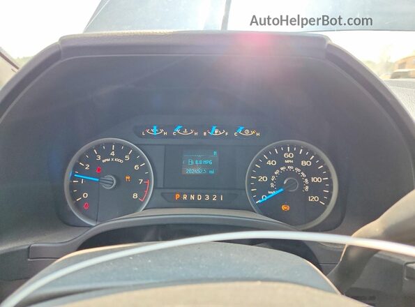 1FTEX1C80HKC95383 2017 FORD F150 Blue Vista del cuadro de instrumentos