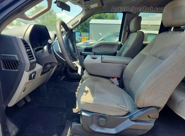 1FTEX1C80HKC95383 2017 FORD F150 Blue Vista interior delantera
