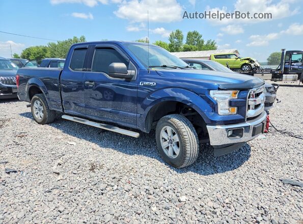 1FTEX1C80HKC95383 2017 FORD F150 Blue Delantero derecho