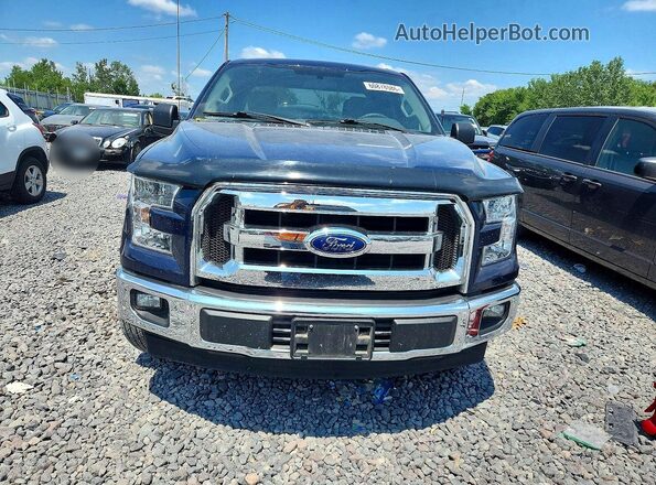 1FTEX1C80HKC95383 2017 FORD F150 Blue Vista frontal