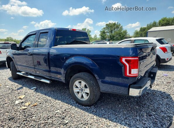 1FTEX1C80HKC95383 2017 FORD F150 Blue Trasero izquierdo