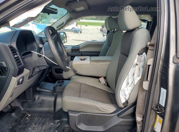 1FTEX1C80HKE14453 2017 FORD F150 Gray Front interior view