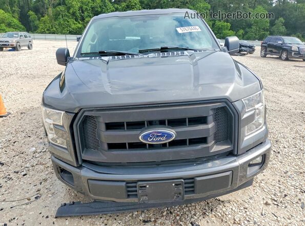 1FTEX1C80HKE14453 2017 FORD F150 Gray Front view