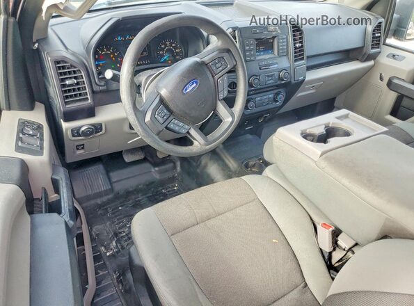 1FTEX1C80HKE14453 2017 FORD F150 Gray Dashboard view