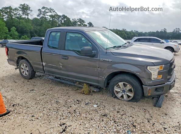 1FTEX1C80HKE14453 2017 FORD F150 Gray Front right