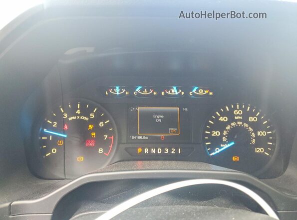 1FTEX1C81GFB63823 2016 FORD F150 Blue Widok zestawu wskaźników