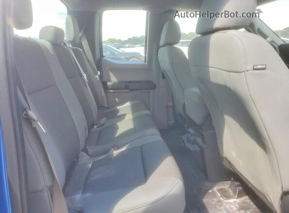 1FTEX1C81GFB63823 2016 FORD F150 Blue Widok tylnych siedzeń