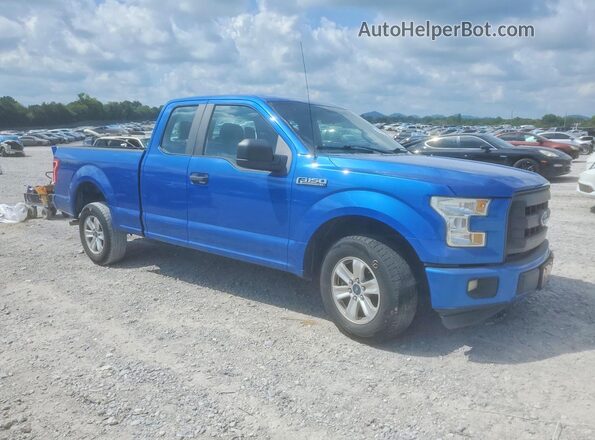 1FTEX1C81GFB63823 2016 FORD F150 Blue Przód prawy
