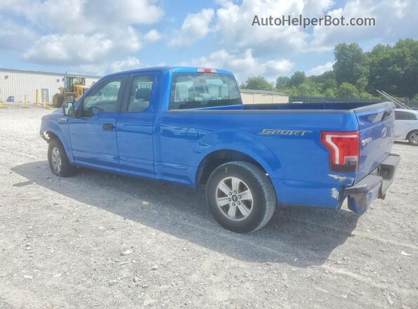 1FTEX1C81GFB63823 2016 FORD F150 Blue Tył lewy