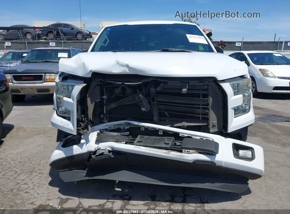 1FTEX1C81GKE46343 2016 FORD F150 White Instrument cluster view