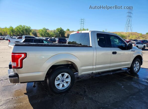 1FTEX1C82HKC80626 2017 FORD F150 Золотой Задняя правая четверть
