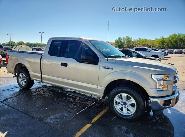 1FTEX1C82HKC80626 2017 FORD F150 Золотой Передняя правая четверть