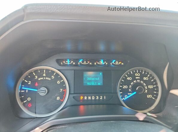 1FTEX1C82HKC80626 2017 FORD F150 Золотой Вид щитка приборов