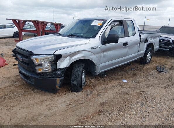 1FTEX1C83GKD58555 2016 FORD F150 Silver წინა მარცხენა ხედი სამი მეოთხედიდან