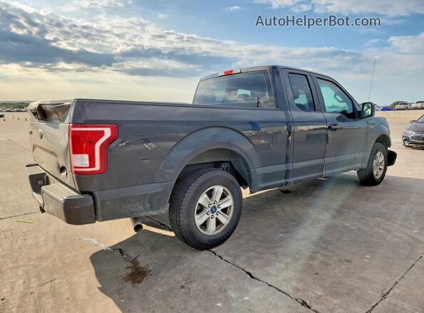 1FTEX1C84HKD10130 2017 FORD F150 Gray Trasero derecho