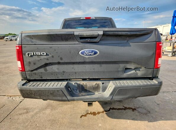 1FTEX1C84HKD10130 2017 FORD F150 Gray Vista trasera