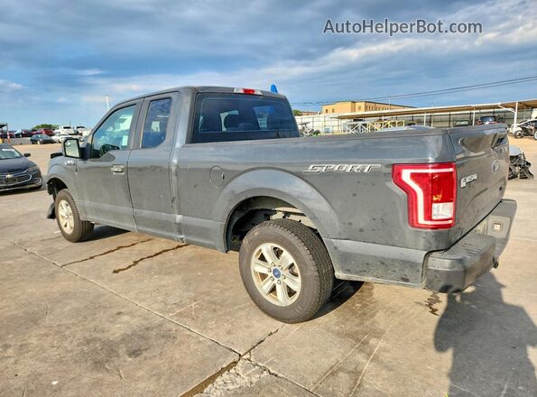 1FTEX1C84HKD10130 2017 FORD F150 Gray Trasero izquierdo