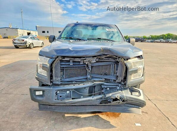 1FTEX1C84HKD10130 2017 FORD F150 Gray Vista frontal