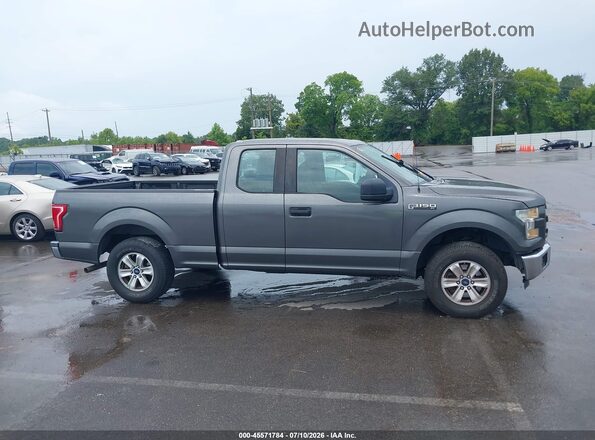 1FTEX1C86GKF01868 2016 FORD F150 Gray უკანა სალონის ხედი