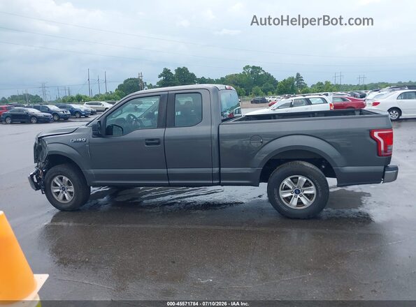 1FTEX1C86GKF01868 2016 FORD F150 Gray სალონის 360-გრადუსიანი ხედი