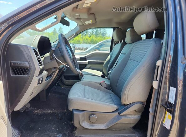 1FTEX1C86HFB36215 2017 FORD F150 Gray წინა სალონის ხედი