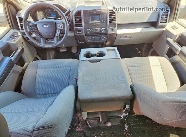 1FTEX1C86HFB36215 2017 FORD F150 Gray წინა პანელის ხედი