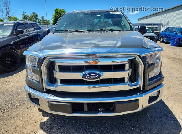 1FTEX1C86HFB36215 2017 FORD F150 Gray წინა ხედი