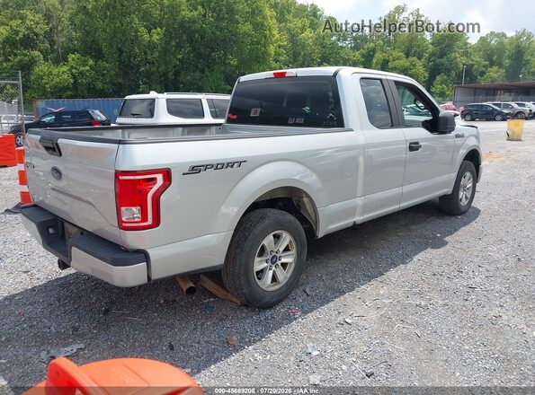 1FTEX1C87HFC83062 2017 FORD F150 Серебряный Задняя правая четверть