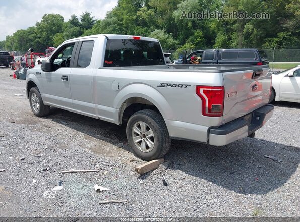 1FTEX1C87HFC83062 2017 FORD F150 Серебряный Задняя левая четверть