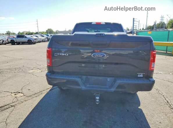 1FTEX1C8XGFA61842 2016 FORD F150 Black Rear view