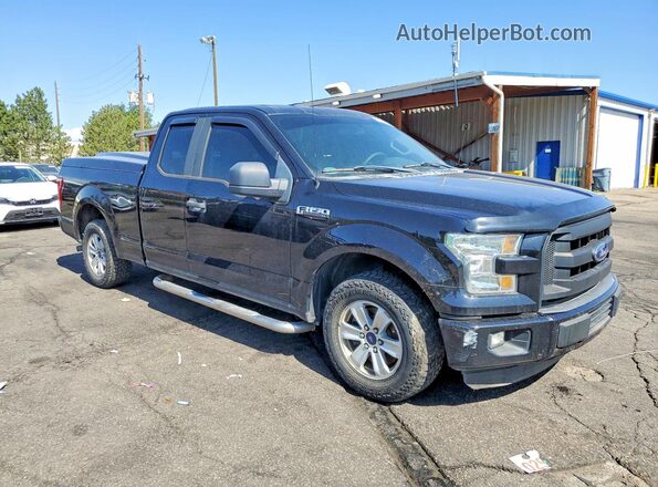 1FTEX1C8XGFA61842 2016 FORD F150 Black Front right