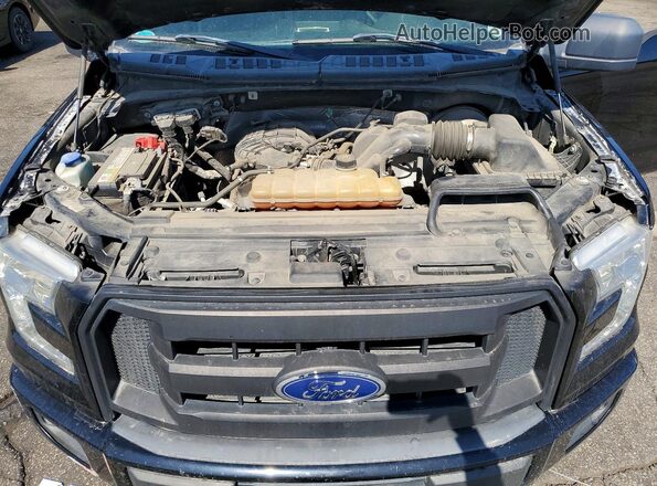 1FTEX1C8XGFA61842 2016 FORD F150 Black Rear interior view