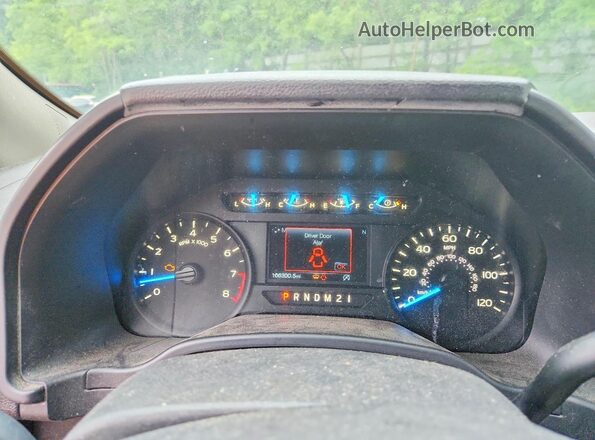 1FTEX1CB0JKF06020 2018 FORD F150 White Widok deski rozdzielczej