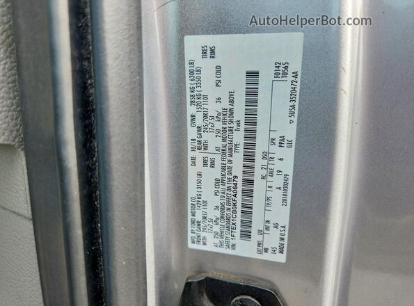 1FTEX1CB0KFA06479 2019 FORD F150 Silver Vista del compartimento del motor