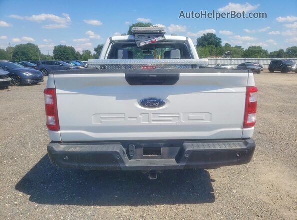 1FTEX1CB0NKD57677 2022 FORD F150 White Вид ззаду