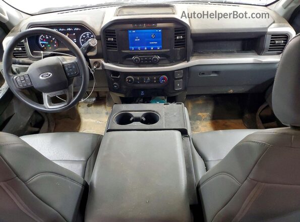 1FTEX1CB0NKD57677 2022 FORD F150 White Вид панелі приладів